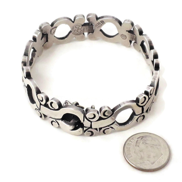 Vintage TAXCO Los Ballesteros  Sterling Bracelet - Picture 6 of 8